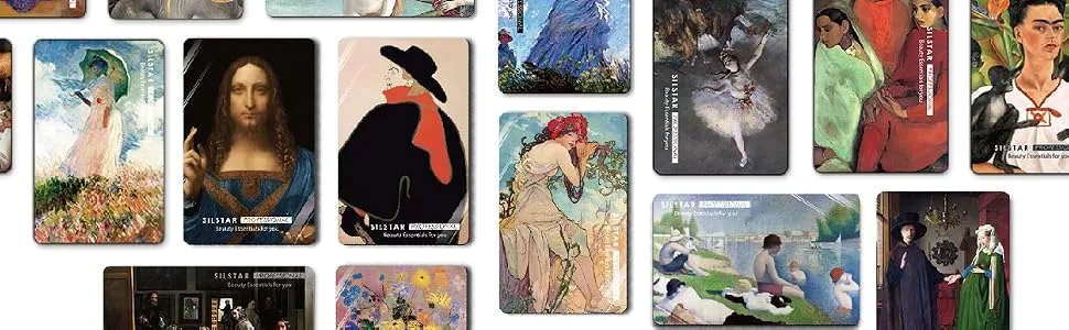 SILSTAR Professional Compact Card Mirror  Unbreakable Acrylic Makeup Mirror  Vanity Mirror for Wallet  Handheld Compact Pocket Mirror_Utagawa Hiroshige_Nihonbashi Bridge in Snowing 133 - western design