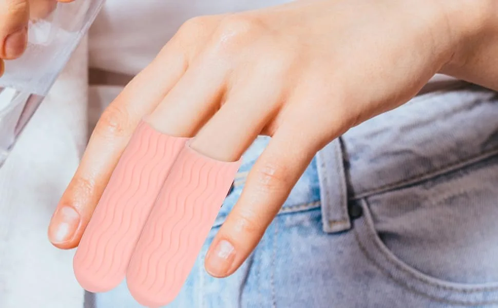 Healifty Gel Finger Cots 10 Pairs - Finger Protectors Silicone Finger Sleeves  Finger Gloves Support for Finger Cracking  Arthritis  Trigger  Eczema - product information 2