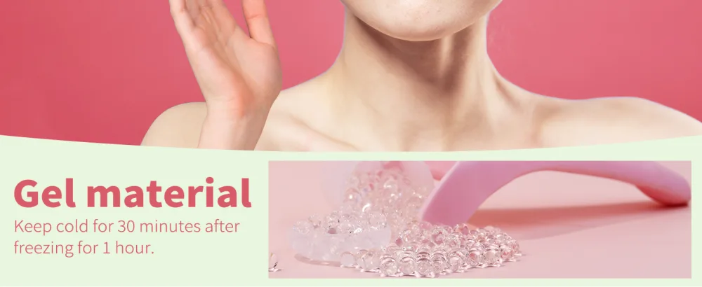 BAIMEI Ice Roller for Face and Eyes Reduces Puffiness Migraine Pain Relief  Ice Face Roller Helps on Muscle Tension - Ice Roller