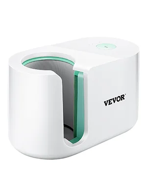 VEVOR Mug Press Machine  Automatic Mug Heat Press for Sublimation 11-15oz  Coffee Cup Transfer Printing  DIY Presents Gifts White White-15oz - cap press