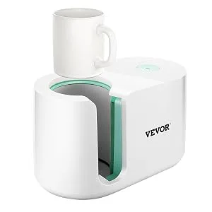 VEVOR Mug Press Machine  Automatic Mug Heat Press for Sublimation 11-15oz  Coffee Cup Transfer Printing  DIY Presents Gifts White White-15oz - mug press