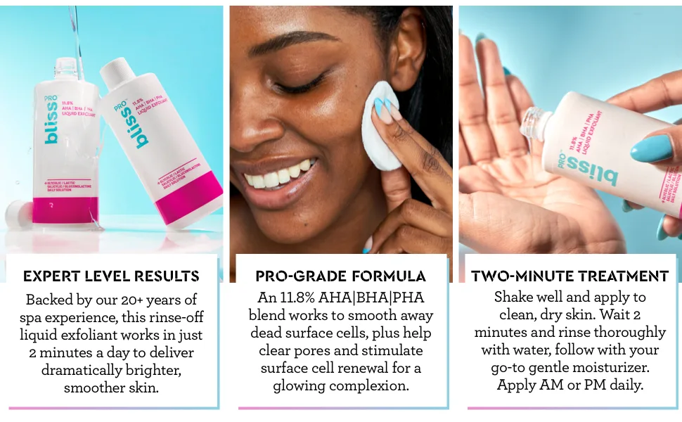 BlissPro  Liquid Exfoliant - Bliss Pro Liquid Exfoliant AHA glycolic acid