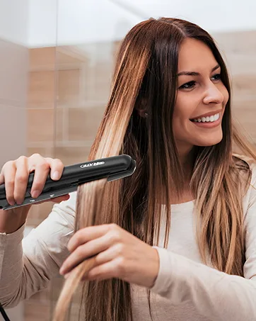 SHRATE Mini Flat Iron 0.7 Inch Ceramic Mini Hair Straightener - Small Flat Irons for Short Hair  Curls Bangs  Travel Flat Iron(Black) - flat iron