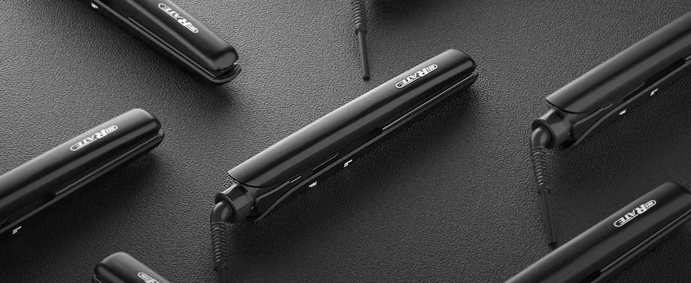 SHRATE Mini Flat Iron 0.7 Inch Ceramic Mini Hair Straightener - Small Flat Irons for Short Hair  Curls Bangs  Travel Flat Iron(Black) - flat iron