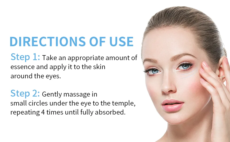 4D Hydrating Under Eye Serum  LANBENA SPComplex Hyaluronic Acid Eye Cream  Moisturizing & Replumping  Reduces Fine Lines & Crow's Feet 2 Bionic Peptides  Algae Extract  Plant Formula for Dark Circles - usage