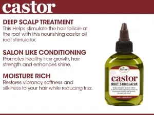 Difeel Essentials Castor Oil for Hair Growth Beauty Bomb for Hair Growth 7-Piece Set - Castor Root Stimulator