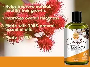 Difeel Essentials Castor Oil for Hair Growth Beauty Bomb for Hair Growth 7-Piece Set - DIFEEL ESSENTIALS PRO-GROWTH CASTOR SHAMPOO