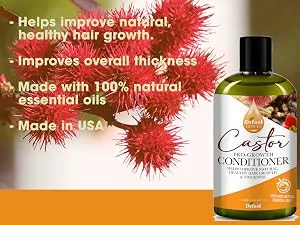 Difeel Essentials Castor Oil for Hair Growth Beauty Bomb for Hair Growth 7-Piece Set - DIFEEL ESSENTIALS PRO-GROWTH CASTOR CONDITIONER