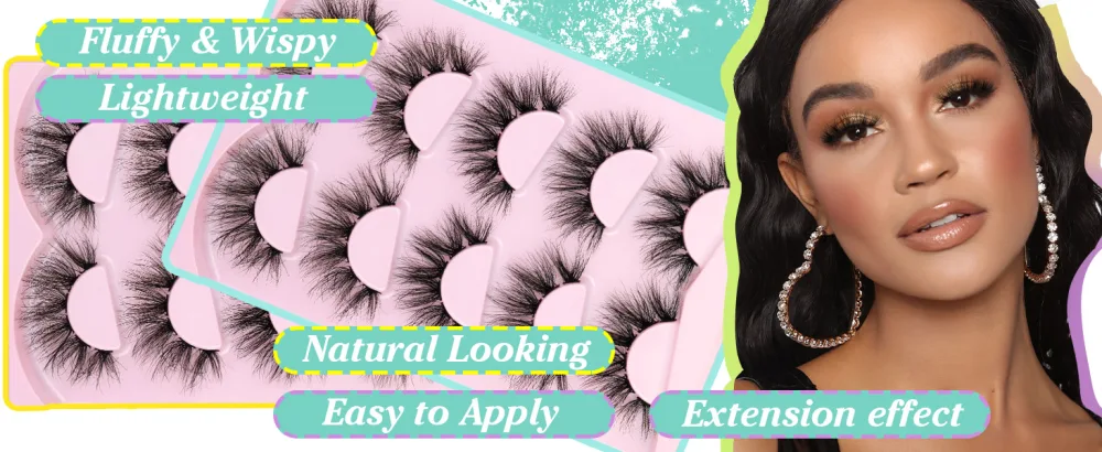 Lash Clusters Eyelash Wispy Lashes Mink Cluster Individual Eyelashes Extension Fluffy Natural Look False Eyelashes 6D DIY Eye Lashes by EYDEVRO (60 Clusters 14-18mm) - Cluster Lashes Fluffy Mink Wispy eyelashes