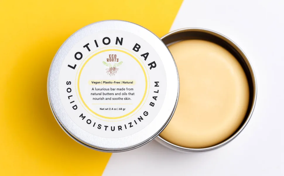 Lotion Bar | Waterless Lotion Bar | Solid Lotion | Natural Ingredients | Moisturizer Bar | Lotion Balm | Eco Friendly | Plastic Free | Vegan Lotion Bar Made With Candelilla Wax - lotion bar solid bar moisturizing bar zero waste balm solid balm vegan lotion ecoroots lotion bar