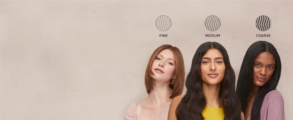 T3 SinglePass StyleMax Professional 1 Ceramic Flat Iron with Custom Heat Automation  9 Heat Settings  Longer Ceramic Plates  For Straightening  Waving  Curling & Styling - How thick is 1 strand of your hair? Input Fine, Medium or Coarse on T3 SinglePass StyleMax iron.