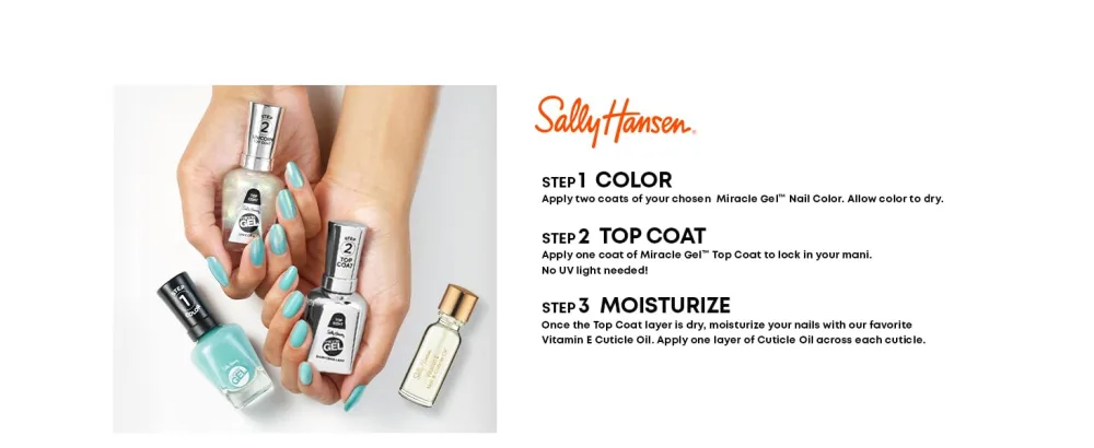 Sally Hansen Miracle Gel  Keith Haring Collection - Nail Polish - Sketched in Stone - 0.5 fl oz - Sally Hansen Miracle Gel Top Coat