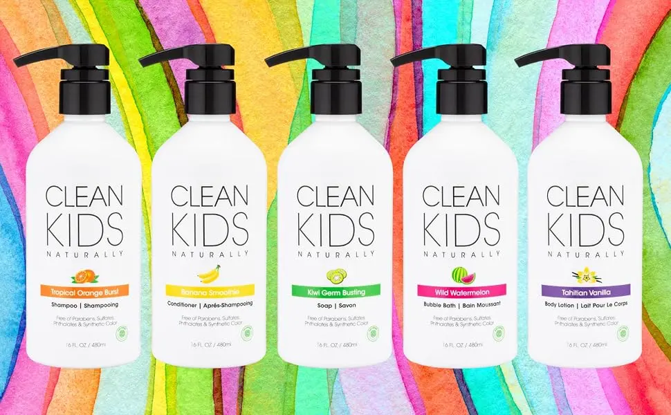 Clean Kids Naturally Wild Watermelon Bubble Bath  16oz (2) - cleankids8
