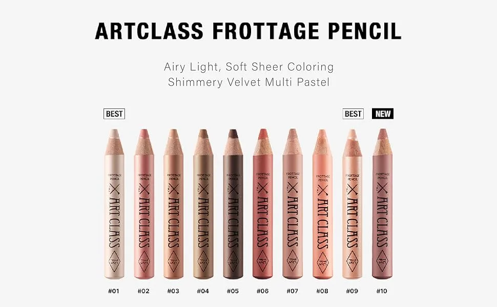 Too Cool for School - Artclass Frottage Pencil  Eye Shadow  Blusher  Soft & Natural Blending  K Beauty 10 Classy Fig - Frottage 2