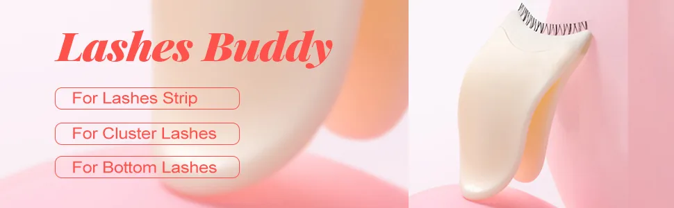 False Lashes Applicator Tool Lash Buddy Makeup Tools False Eyelash Wearing Aids Clip  Convenient to Wear Eyelashes  1 PC - False Lashes Applicator Tool