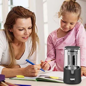 Electric Pencil Sharpener  Super Sharp Pencil Sharpener for Colored Pencils  Auto Stop  Fast Sharpen Pencil Sharpener Plug in for 6-12mm No.2/Colored/Sketch Pencils  Suit for School  Office (Black) - 8038 for home