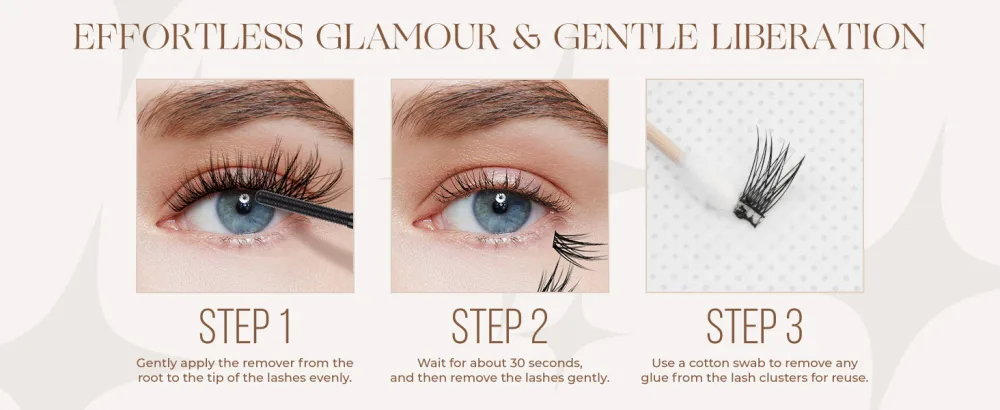 LASHVIEW Cluster Lashes 8-16mm DIY Eyelash Extensions Cluster Eyelashes for Self-application Individual Lashes at Home 3D Rapid Soft and Lightweight-Style CDD09 CDD09 8-16mm - Lashview