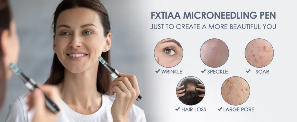 Professional Microneedling Pen - Wireless Adjustable Micro Needling Microneedle Machine  Derma Auto Pen with 22 Replacement Cartridges 4pcs 16pin+4pcs 26pin+6pcs 36pin+6pcs 42pin+2pcs Nano. Gray - product information 12