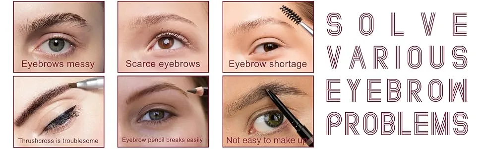 4d Ultra Thin Stroking Brow Brush  4d Hair Stroke Brow Stamp Brush  Eye Brow Brush  Angled Eyebrow Brush  Realistic Eyebrow Brush  Eyebrow Hair Stroke Brush Multi-function Eyebrow and Powder (04) - product information 2