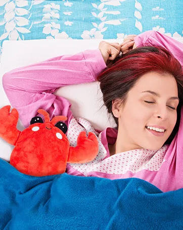 Intoypad Microwavable Menstrual Heating Pad  Crustacean Warming Pillow  Cuddly & Cute Lobster Plush with Heating Pad - Menstruation Crustacean