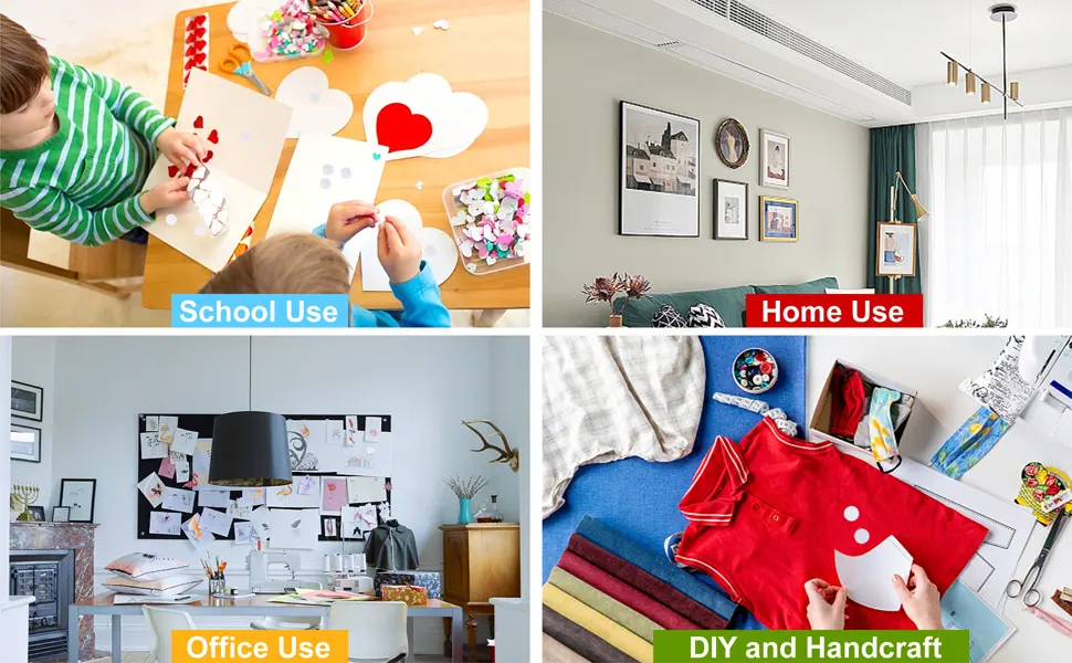 Self Adhesive Dots - 1200pcs (600 Pairs) 0.59 Diameter Sticky Back Hook and Loop Coins for School  Office  Home  Mounting Arts & Crafts - velcro dots