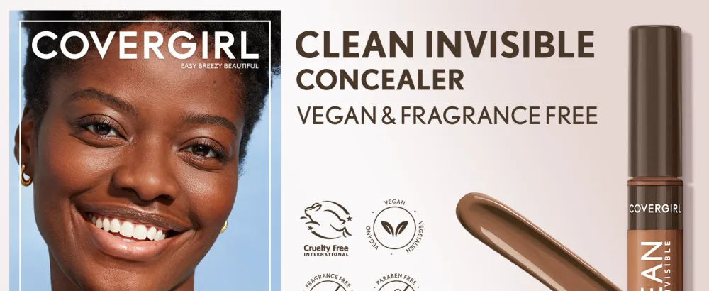 Covergirl Clean Invisible Concealer  Lightweight  Hydrating  Vegan Formula  Classic Beige 130  0.23oz - CLEAN INVISIBLE CONCEALER