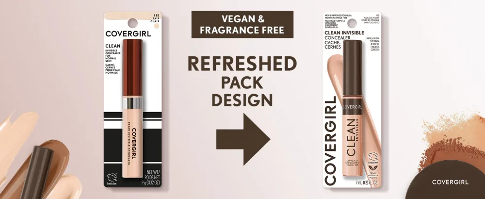 Covergirl Clean Invisible Concealer  Lightweight  Hydrating  Vegan Formula  Classic Tan 160  0.23oz - CLEAN INVISIBLE CONCEALER