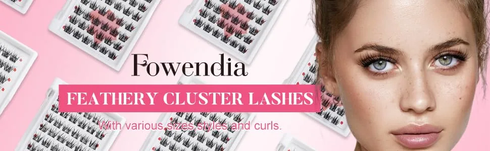 Fowendia Lash Clusters 72 Pcs Cluster Lashes Eyelash Clusters DIY Cluster Eyelash Extensions C D Curl Individual Lashes Soft and Thin Band Eyelashes (C-10mm) C-10mm E01 - cluster lashes