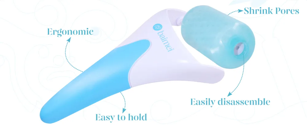 BAIMEI Ice Roller and Gua Sha Skincare Set for a Flawless Complexion  Reduce Facial Puffiness (Blue) - Ice Roller