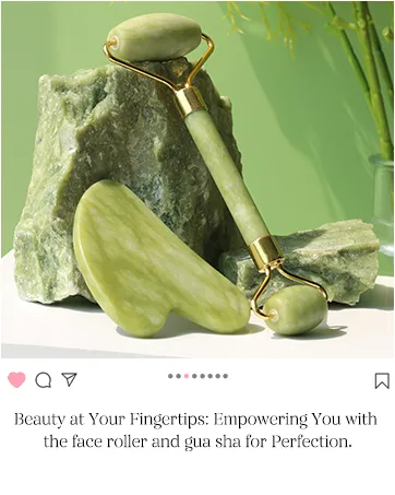 BAIMEI Ice Roller and Gua Sha Skincare Set for a Flawless Complexion  Reduce Facial Puffiness (Blue) - Jade Roller