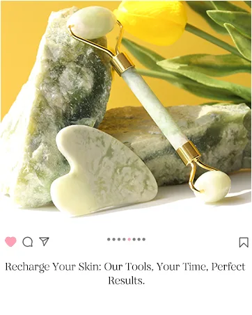 BAIMEI Ice Roller and Gua Sha Skincare Set for a Flawless Complexion  Reduce Facial Puffiness (Blue) - Jade Roller