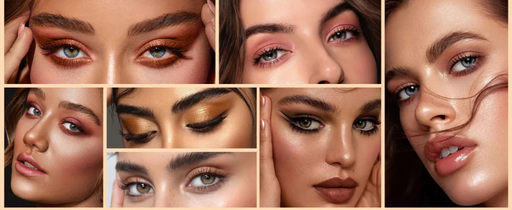 FOCALLURE No Crease Eyeshadow Stick  Creamy Eye Shadow Stick  Matte & Shimmer Eyeshadow Pencil  Smudge-proof  Waterproof  Built-in Smudger  PLUSH 01 PLUSH - A+_04