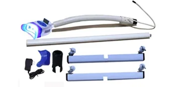 Mobile Dental Teeth Whitening Light Kit Professional Machine 36w 10 Led Teeth Whitening Lamp Stand  Portable Blue Light Cold Light Bleaching Accelerator Teeth Whitener Floor Standing Type-US Ship - Packing
