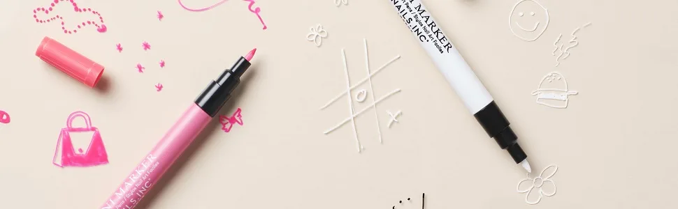 Nails.INC Bright White Mani Marker Nail Pen - mani markers