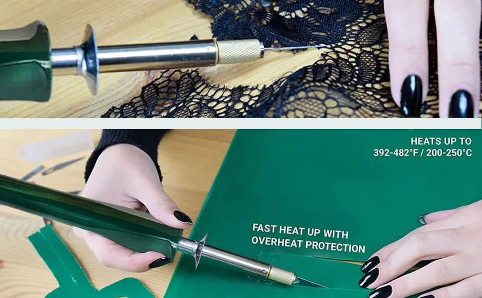 WINONS Hot Knife Cutting Tool  WHK0007 Hot Knife Plastic Cutter Tool also Effective as a Foam Board Cutter and Stencil Cutter  with Upgraded Blades and Retainers - Hot Knife