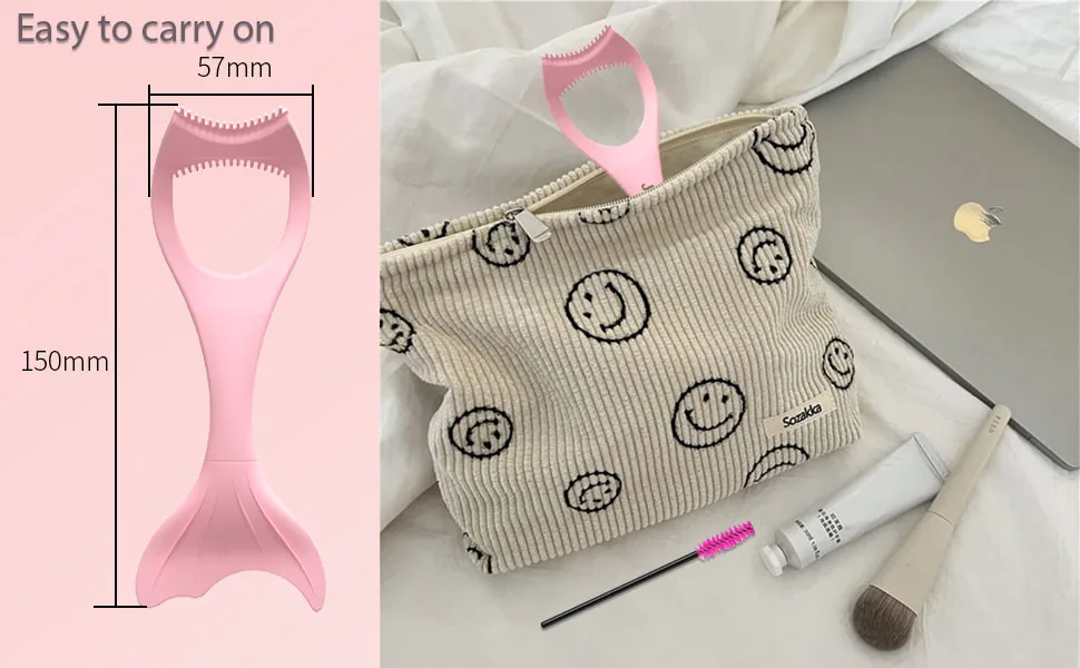 Jamohi Lash Buddy Eyeliner Mascara Shield Applicator Guard Wand  Soft Silicone Eyelash Applicator Tool  Travel Reusable Makeup Helper - carry