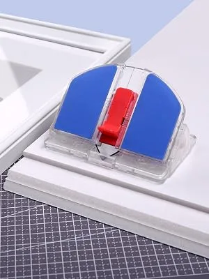 Mat Cutter 45 & 90 Degree Bevel Mat Board Cutter with 3 Replacement Blades Professional Beveled Cut tool for Art Picture Framing Foam board Card board (Blue + 3 Replacement Blades) - product information 5