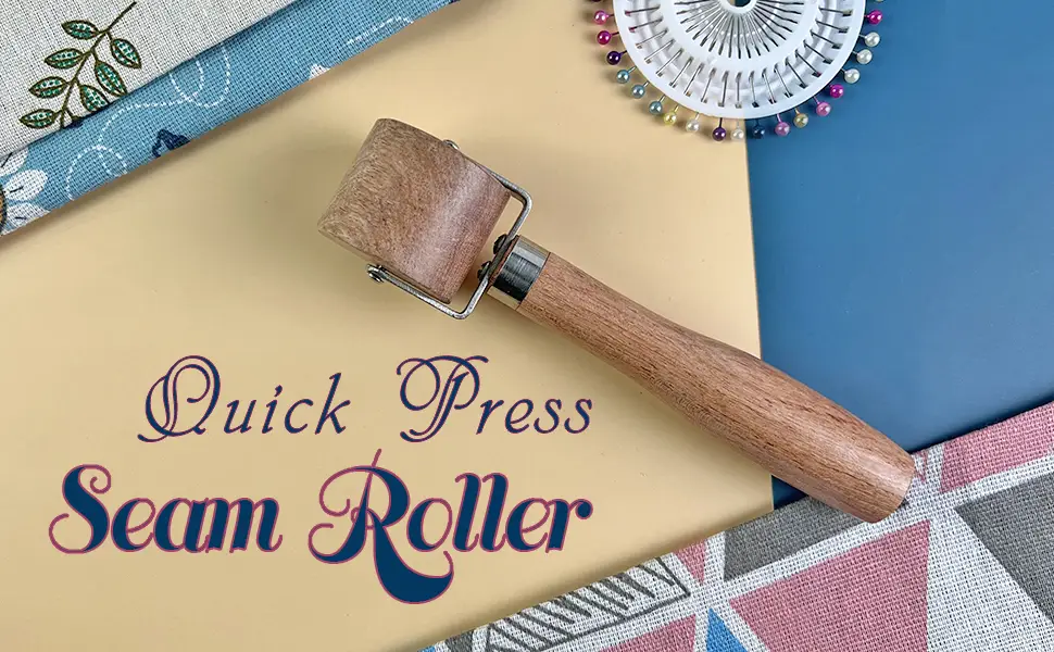 SAVINA Quilting Seam Roller  Wooden Pressing Roller  Easy to Grip Handle Tools for Quilting  Sewing  Wallpaper  Home Decoration. - seam pressing roller