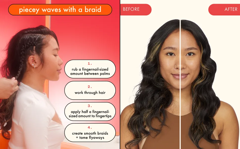 amika on lock high hold hair wax - How to: waves with a braid
