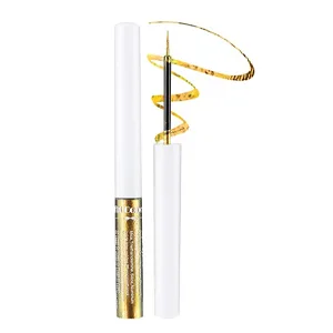 Mysense Chameleon Liquid Glitter Eyeliner  Metallic Satin Eyeliner Liquid Liner Multi-Reflective Sparkle Finish  Smudge-proof Long-lasting Glitter Eye Shadow Makeup  01 Gold 01 Gold - chameleon liquid eyeliner eyeshadow compact package