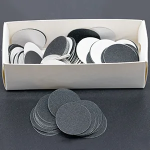 C12rtive 100pcs Replacement Sandpaper Discs & Stainless Steel Drill bit Set 180Grit Replaceable Sanding Discs Refill for 25mm Round Electric Foot File(180Grit) - product information 16