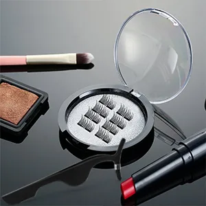 Dual Magnetic Eyelashes  Half Lash  Accent Lashes  Light Weight & Reusable  Updated 3D False Eyelashes with Applicator(8pcs) white - Dual Magnetic Eyelashes, 0.2mm Ultra Thin Magnet, Easy to Wear, Best 3D Reusable Eyelashes