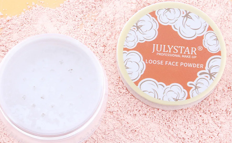 Loose Face Powder  Oil Control Face Pressed Powder Loose Baking Face Setting Powder Makeup  Natural Matte Smooth Setting Powder Long-lasting Waterproof 8g (02 Pink Complexion) - product information 1