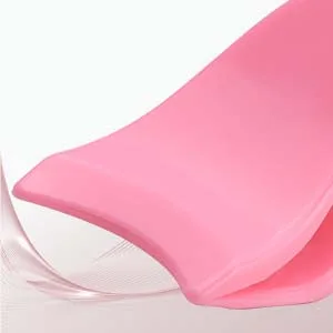 Miuffue Eyelash Applicator Tool 35mm Width Lash Applicator Clip  1PCS Eyelash Tweezers for False Lashes  Pink - curved design