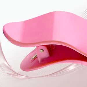 Miuffue Eyelash Applicator Tool 35mm Width Lash Applicator Clip  1PCS Eyelash Tweezers for False Lashes  Pink - plastic handle