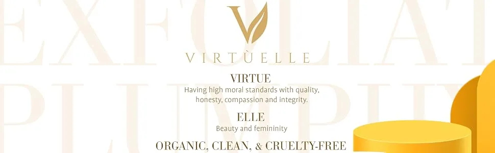 Virtuelle Lip Scrub- 100% Natural Lip Scrub - Organic Luxury 3-in-1 lip scrub - Exfoliate  Plump And Hydrate Chapped Lips (Cinnamon Vanilla  17 grams) - Virtuelle