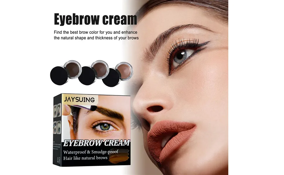 Eyebrow cream waterproof quick-drying non-staining non-off color smooth to create a three-dimensional natural wild eyebrow cream (02Dark brown) - product information 1