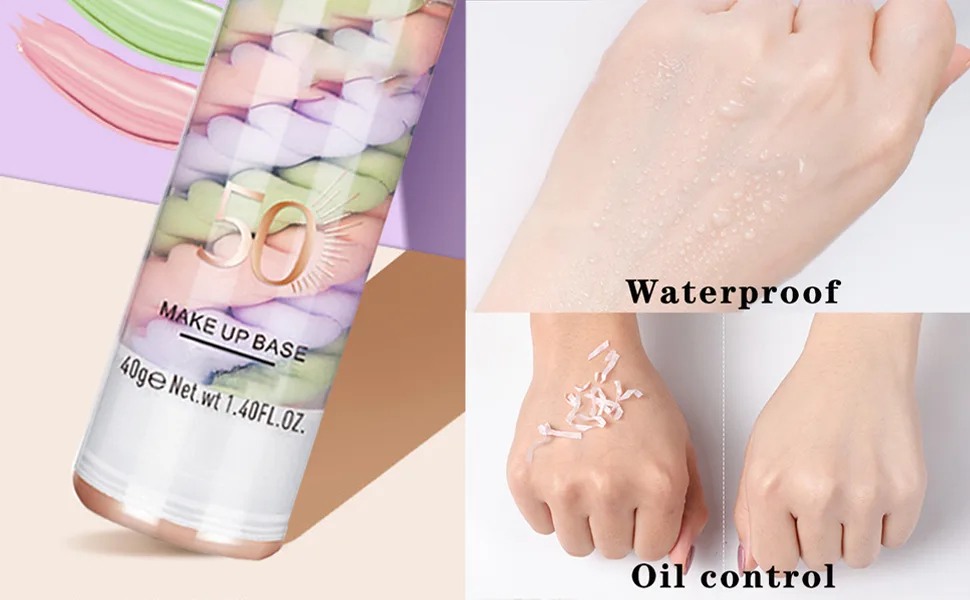 Face Primer Color Corrector Isolation Cream Face Makeup Primer Base Oil Control Moisturizing Concealer 40G - product information 3