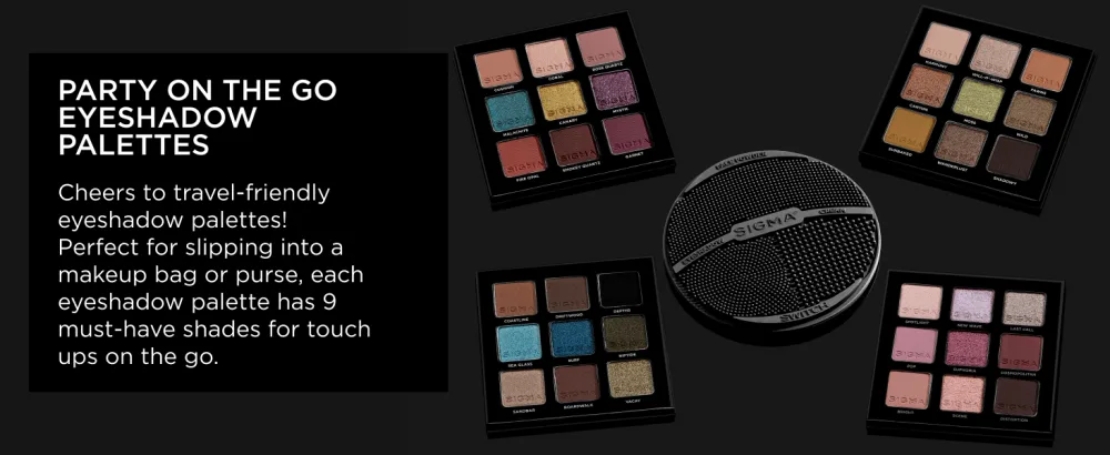 Sigma Beauty Beachy Eyeshadow Palette - Party On the Go Eyeshadow Palettes overview
