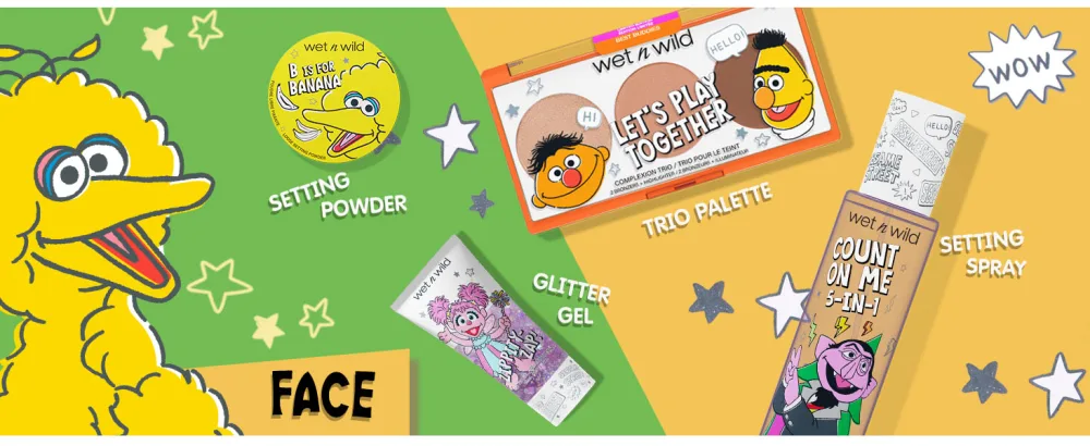 Wet n Wild OM NOM NOM 3-PIECE Multi-stick Kit Sesame Street Collection - Sesame Street